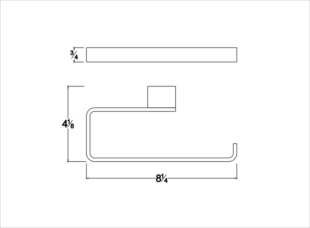 DawnÂ® 9701 Series Towel Ring, Brushed Nickel