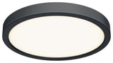 DALS Lighting Color Temperature Changing 18" Round Flushmount, Black