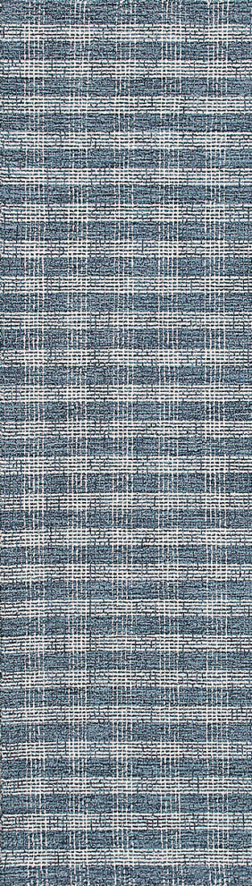 Dynamic Rugs Sonoma 2531 Solid Color Rug, Blue, 2'2"x7'7" Runner