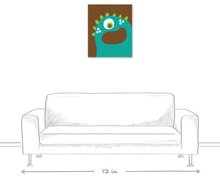 Blue Monster 20x24 Canvas Wall Art