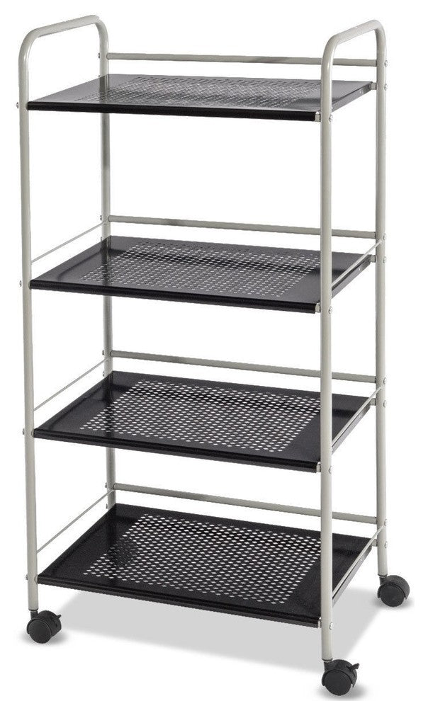 Modern 4-Tiers Rolling Cart Storage Display Rack