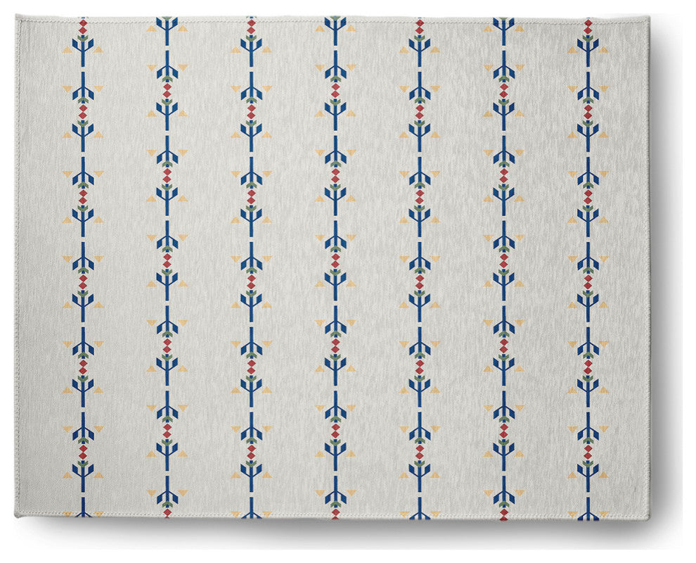 Jodhpur Stripe Spring Chenille Rug, Dark Cobalt Blue, 8'x10'