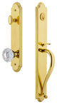Arc 1-Piece Dummy Handleset, S Grip and Versailles Knob, Lifetime Brass, 848748