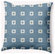 20x20" Li'l Boxes Nautical Decorative Indoor Pillow, Dusty Smoke