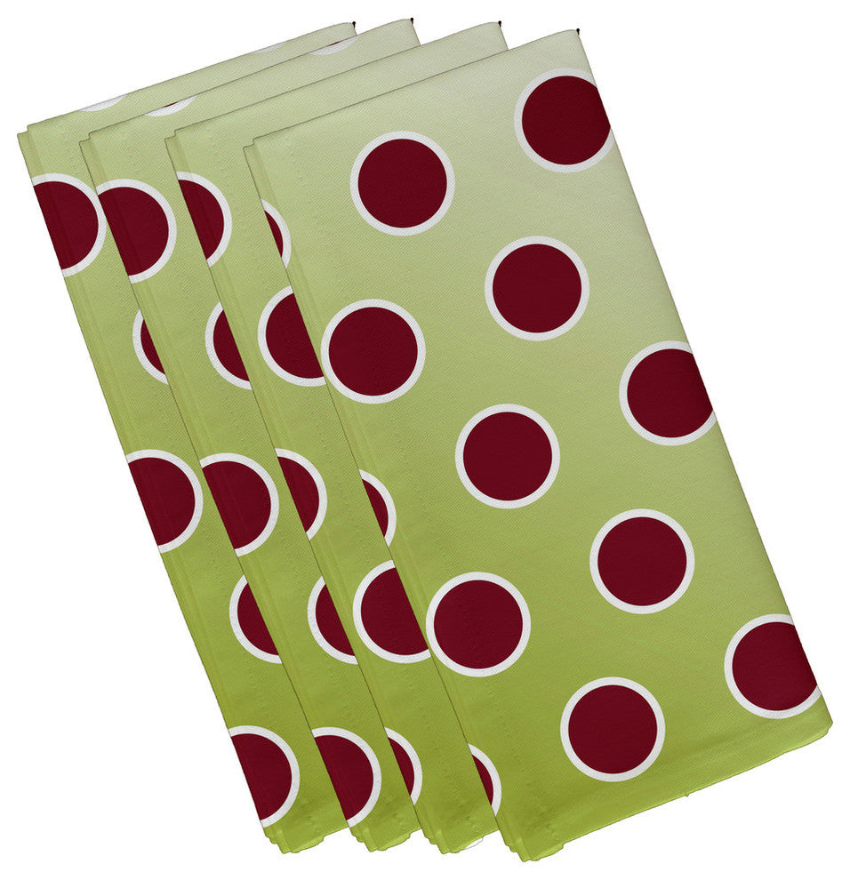 Decorative Holiday Napkin, Set of 4, Green