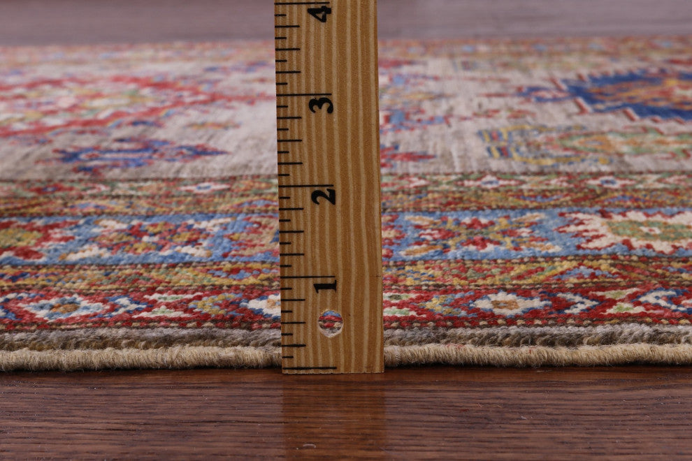 4' 1" X 5' 11" Super Kazak Handmade Wool Rug - Q12946