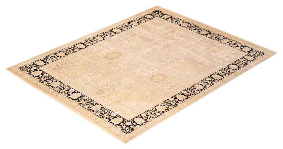 Mogul, One-of-a-Kind Hand-Knotted Area Rug, Ivory, 8' 3" x 10' 5"