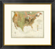 "Geological map of the United States, 1856"  by Henry Darwin Rogers, 26x24"