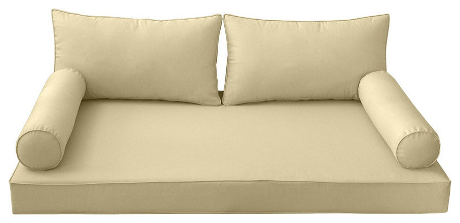 S2 Twin-XL Size 5PC Pipe Daybed Mattress Bolster Fitted Sheet Cover Only AD103