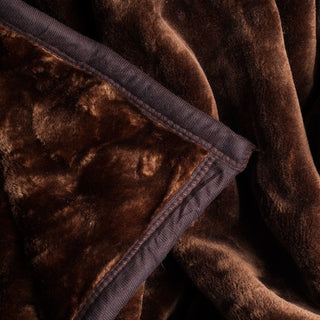 Heavy Plush Mink Blanket, Coffee