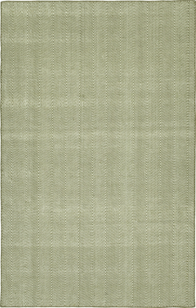 Kaleen Ziggy Hand woven Indoor/Outdoor Polyester Area Rug Olive, 9'x12'