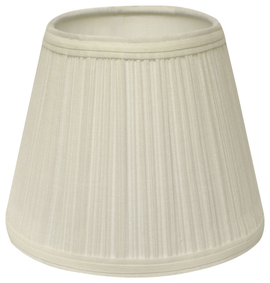12" White Empire Hardback Slanted Broadcloth Lampshade UF