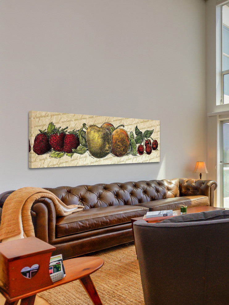 "Fruit and Veg A" Painting Print on Canvas