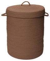 Colonial Mills Hamper Simply Home Solid Cashew Round Hamper With Lid