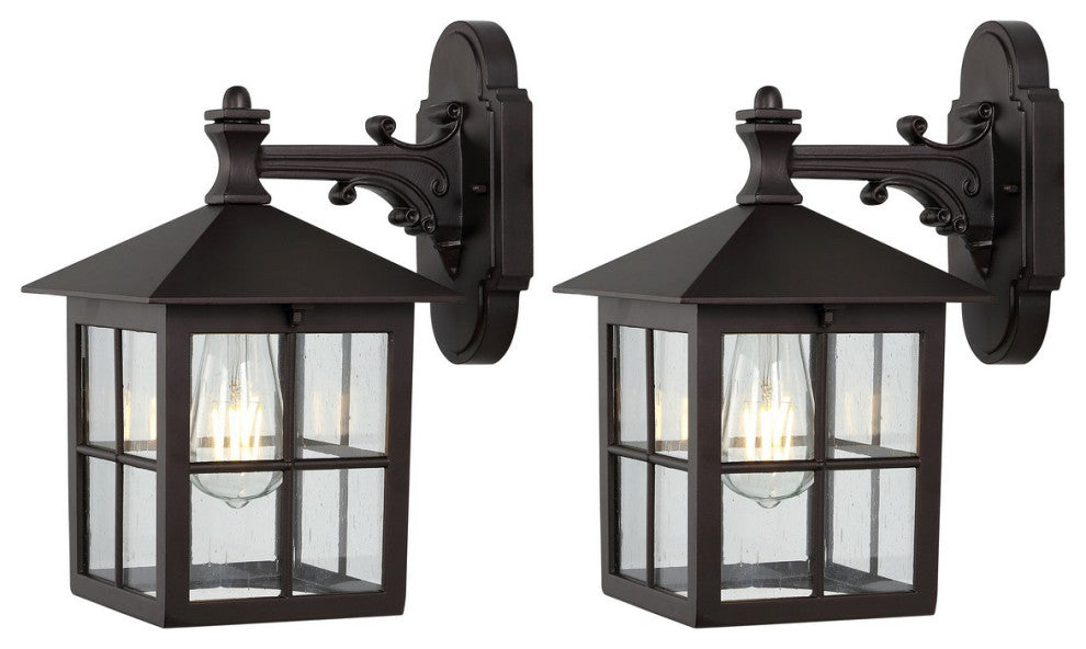 Safavieh Penryn Outdoor Wall Sconce Set of 2 Black