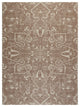 40" x 54" Tamanrasset Brown and Ivory 1/4" Rug'd Chair Mat