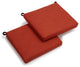 20"x19" Spun Polyester Chair Cushion, Set of 2, Cinnamon