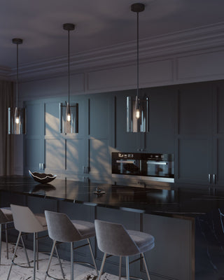 Dana Pendant 10" Black Finish, 120V