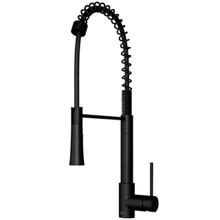 VIGO Laurelton 22" H Single Handle Pull-Down Sprayer Kitchen Faucet, Matte Black, Without Extras