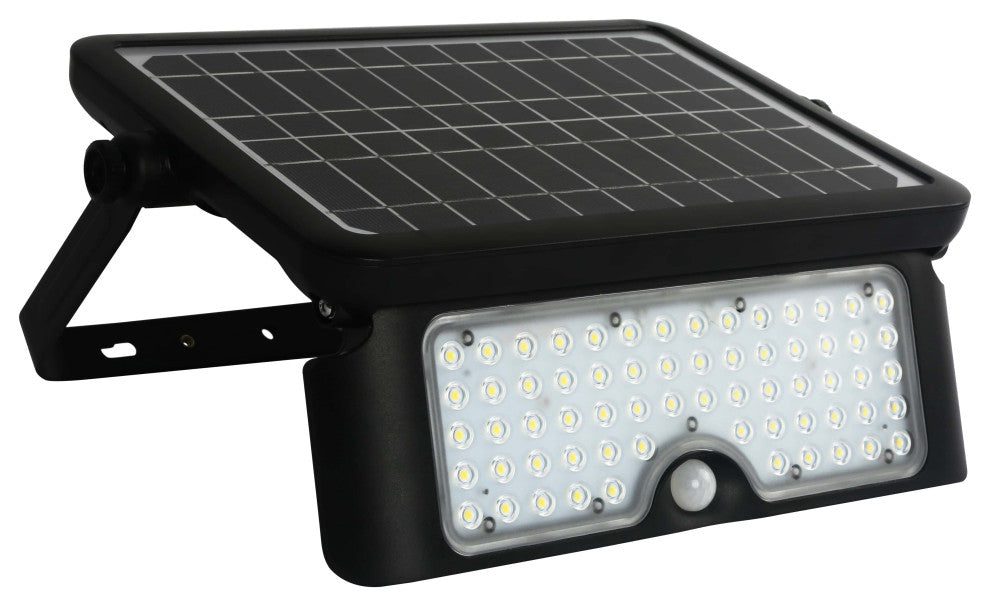 160 Degree Black PIR Activated Outdoor Integrated LED 5-in-1 Flood Light, 10w