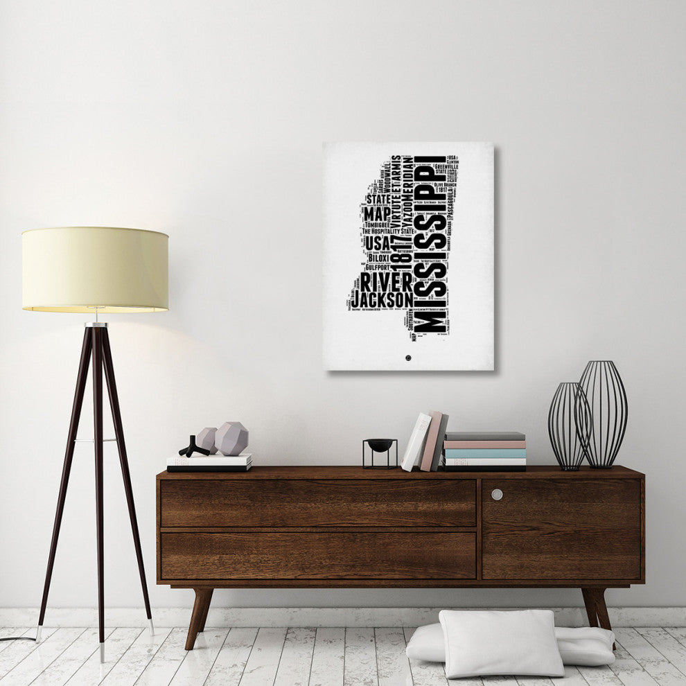 "Mississippi Word Cloud 2" Fine Art Print