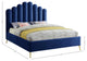 Lily Velvet Bed, Navy, King