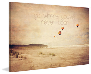 "Go Where You've Never Been" Print on Canvas by Sylvia Cook
