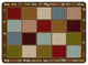 Flagship Carpets FA1338-44FS 7'6x12 Sitting Grid Earth Tone Rug