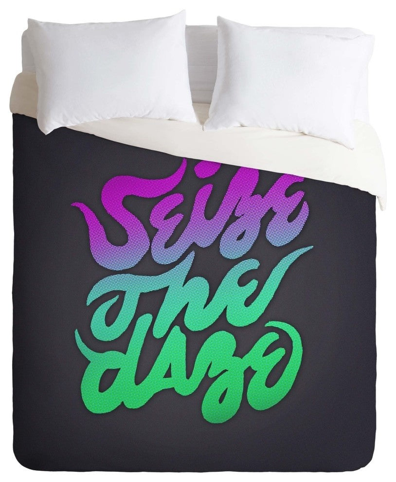 Deny Designs Wesley Bird Seize The Daze Duvet Cover - Lightweight