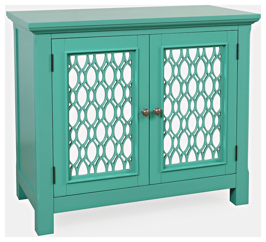 Isabella 38 Luxury Mirrored Accent Storage Cabinet