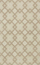 2' X 7' Ivory Diamond Tiles Wool Runner Rug