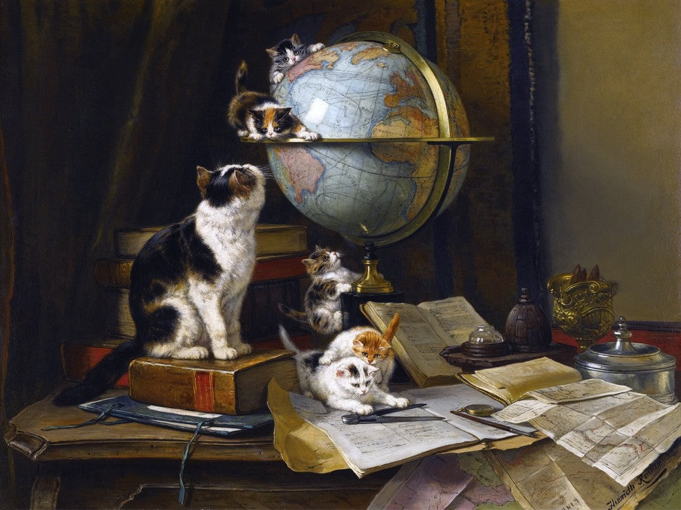 Tile Mural The Globetrotters By Henriette Ronner-Knip, 6"x8", Glossy