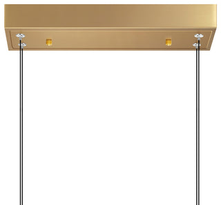 Himalayas Integrated LED Chandelier, Brass, 48 Inches