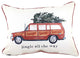 Little Birdie Jingle All The Way Pillow. Station Wagon Tree Home Decor Chr0175