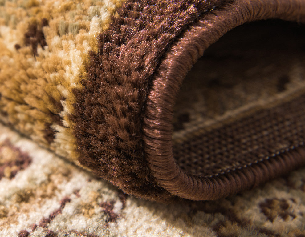 Unique Loom Brown Napoleon Versailles 2' 2 x 6' 0 Runner Rug
