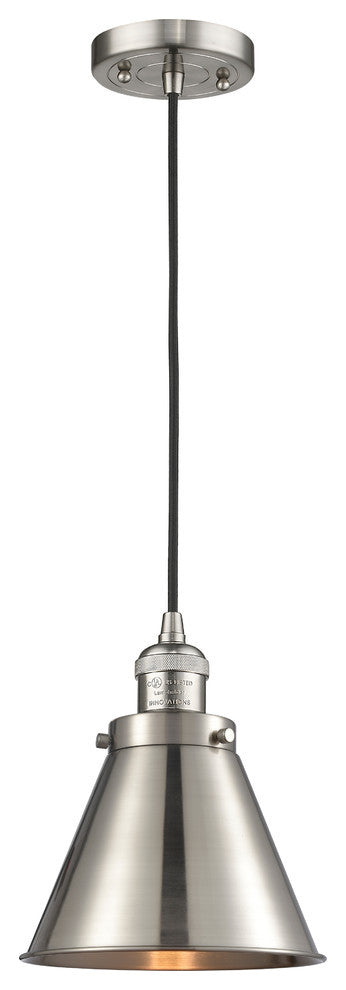 Appalachian 1-Light Mini Pendant, Brushed Satin Nickel, Brushed Satin Nickel