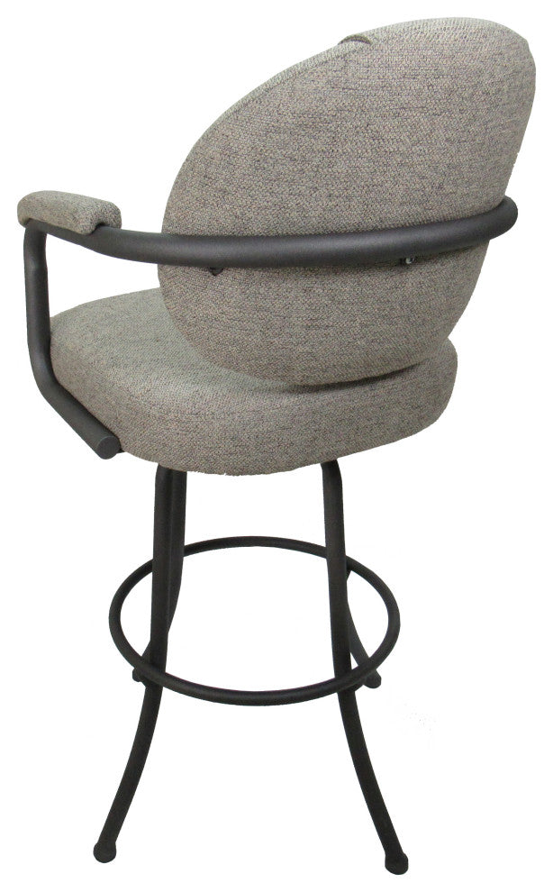 Swivel Counter 26", 30" or Extra Tall 34" Metal Bar Stool M-70, Hemsath Driftwood - Gray, 26"