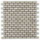 Crema Marfil Polished 1x2 Brick Marble Mosaic