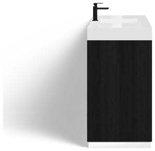 Boutique Bath Vanity, Black, 60", Single Sink, Freestanding