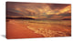 "Brown Serene Tropical Beach" Seashore Canvas Print, 32"x16"