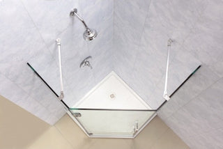 Dreamline Prism Lux 36 5/16"x36 5/16" Frameless Hinged Shower Enclosure
