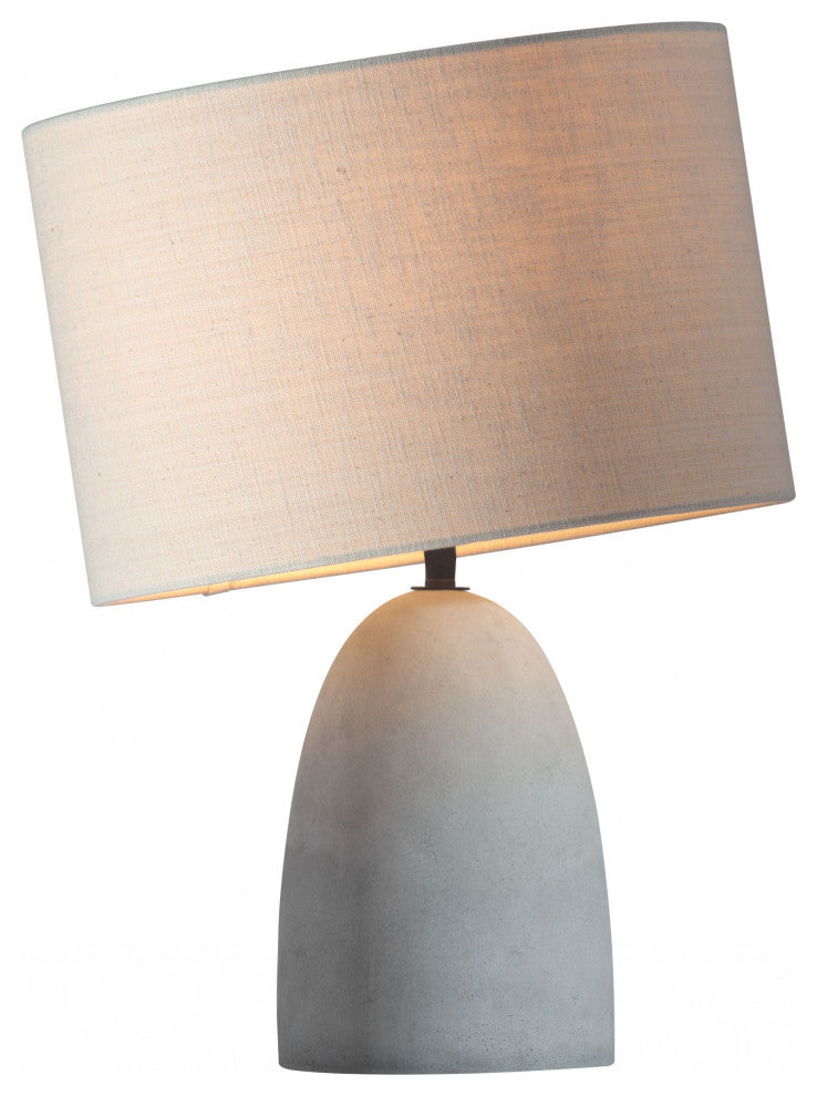 Gray Stone Table Lamp
