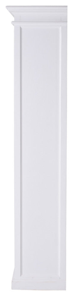 Classic White Bookcase With One Drawer