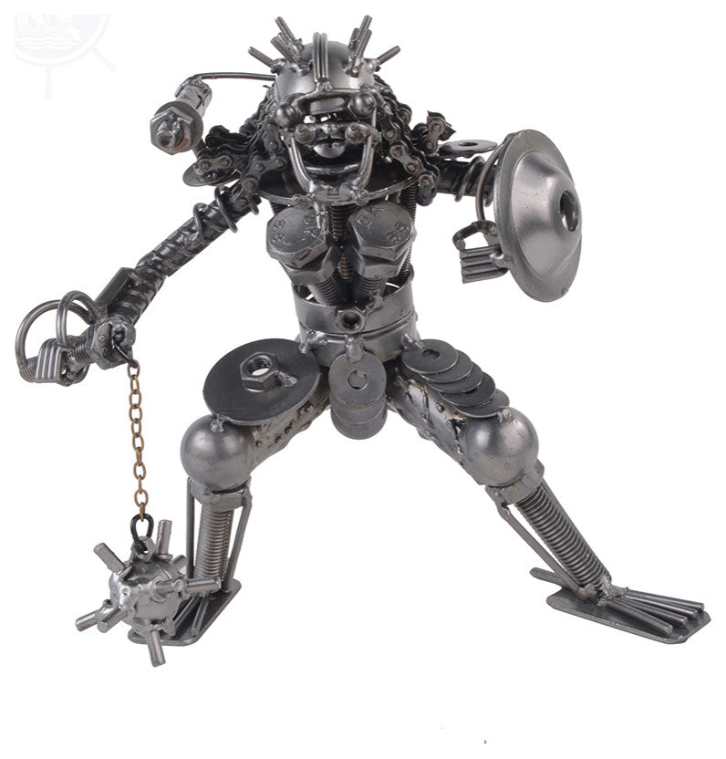 Metal Predator With Chain Flail and Shield