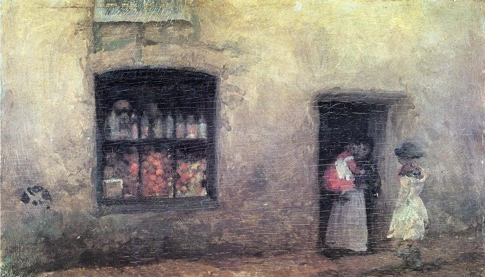 James McNeill Whistler Orange Note: Sweet Shop Wall Decal