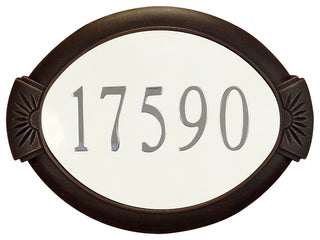 Classic Address Plaque, Verde Green