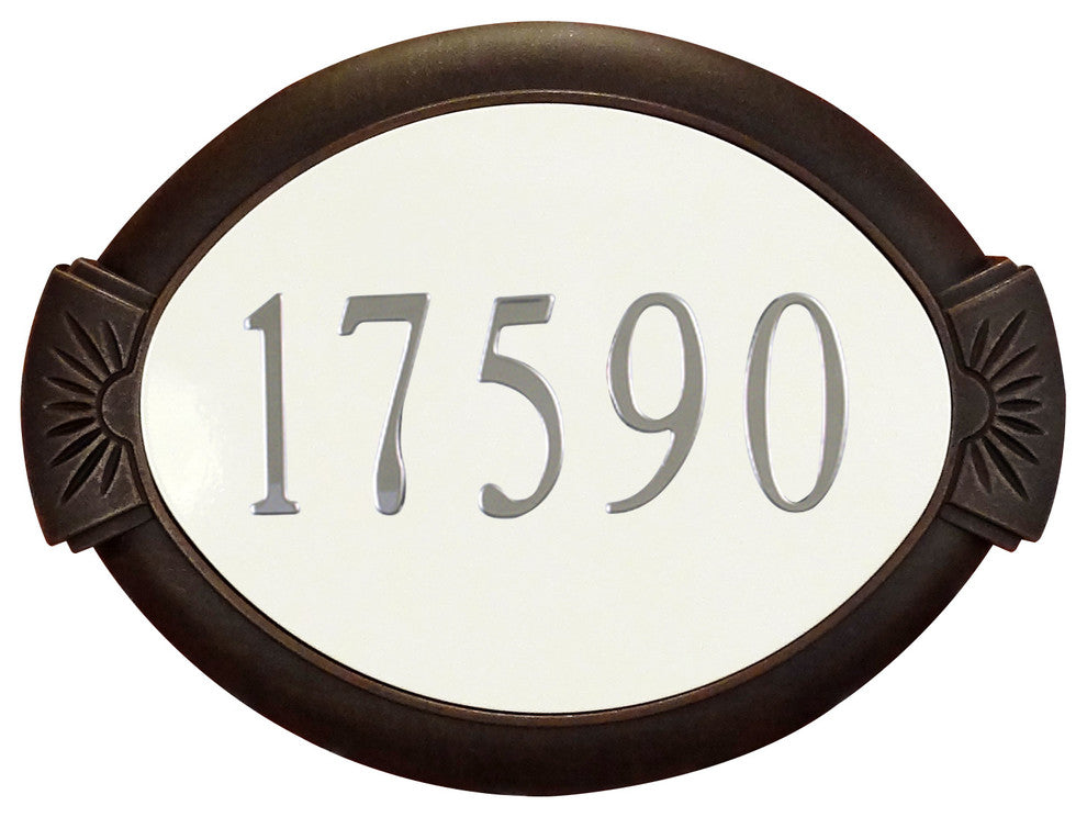 Classic Address Plaque, Verde Green