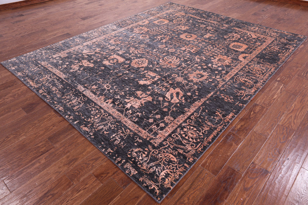 Persian Wool & Silk Handmade Rug 8' 0" X 10' 2" - Q15752