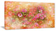 Spring Background with Little Flowers, Large Floral Canvas Artwork, 32"x16"