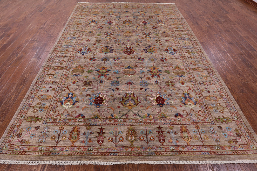 Persian Tabriz Handmade Rug 8' 2" X 11' 9" Q10057
